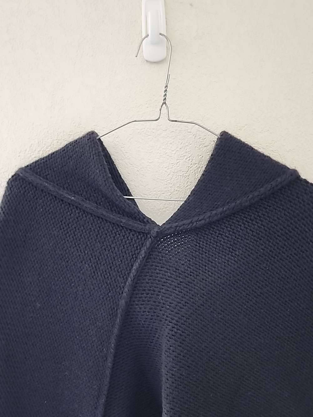 Marcella Palmer Knit Sweater Contemporary Asymmetric Wool Blend Black Sz Medium - Picture 7 of 15